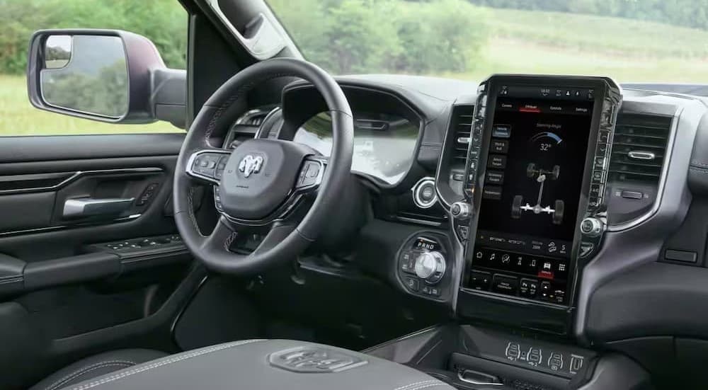 Black dash in a 2027 Ram 1500.