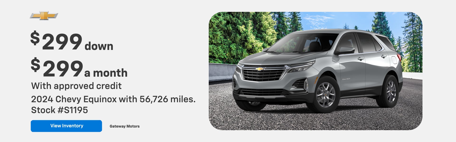 2024 Chevy Equinox with 56,726 miles