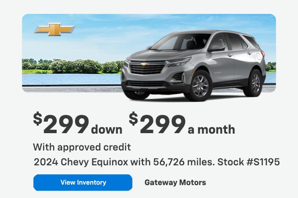 2024 Chevy Equinox with 56,726 miles