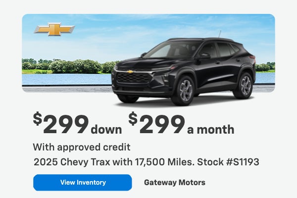 2025 Chevy Trax with 17,500 Miles.