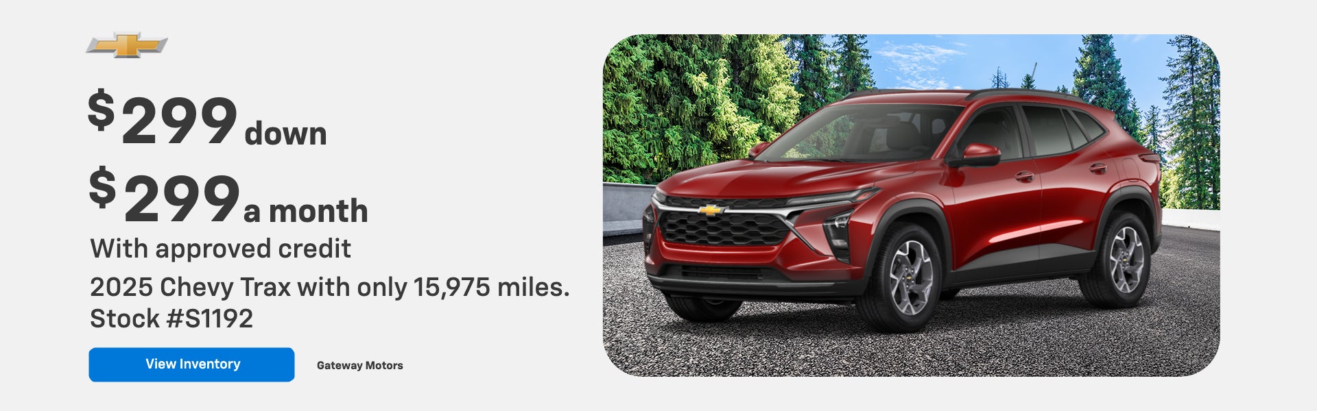2025 Chevy Trax with only 15,975 miles