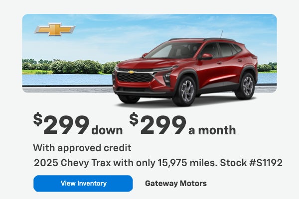 2025 Chevy Trax with only 15,975 miles