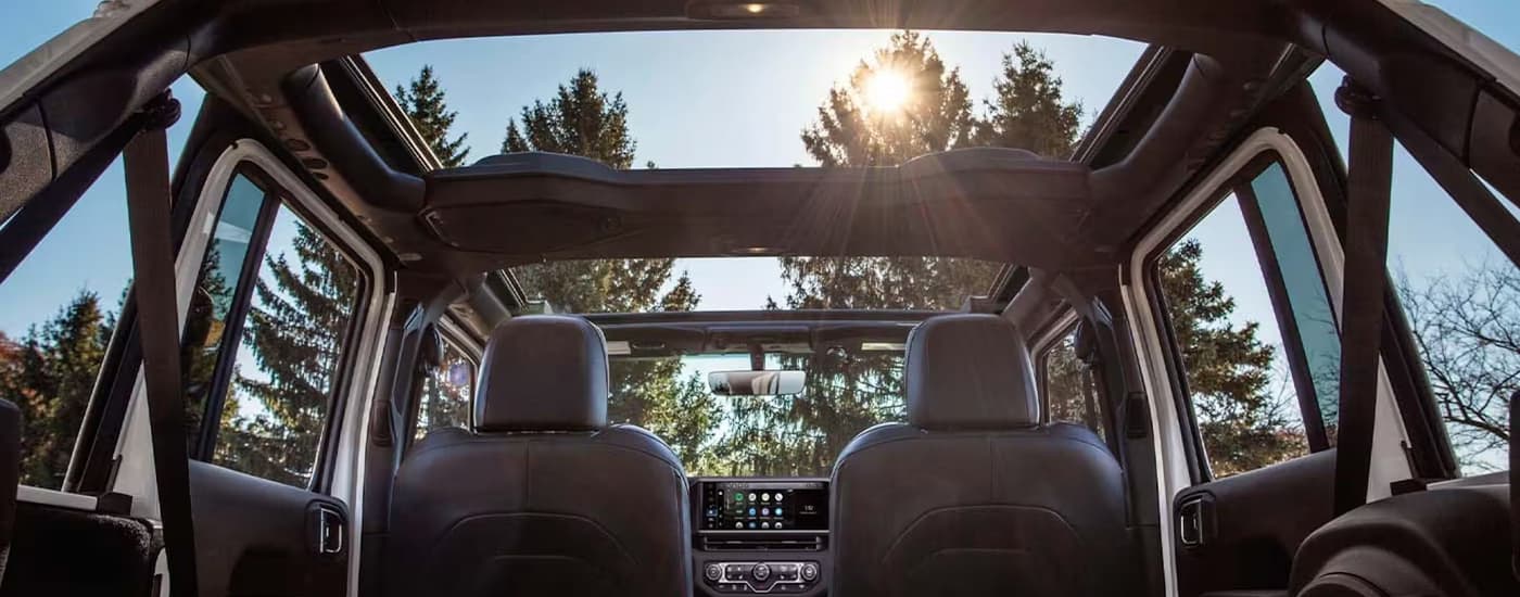 Front seating in a 2026 Jeep Wrangler