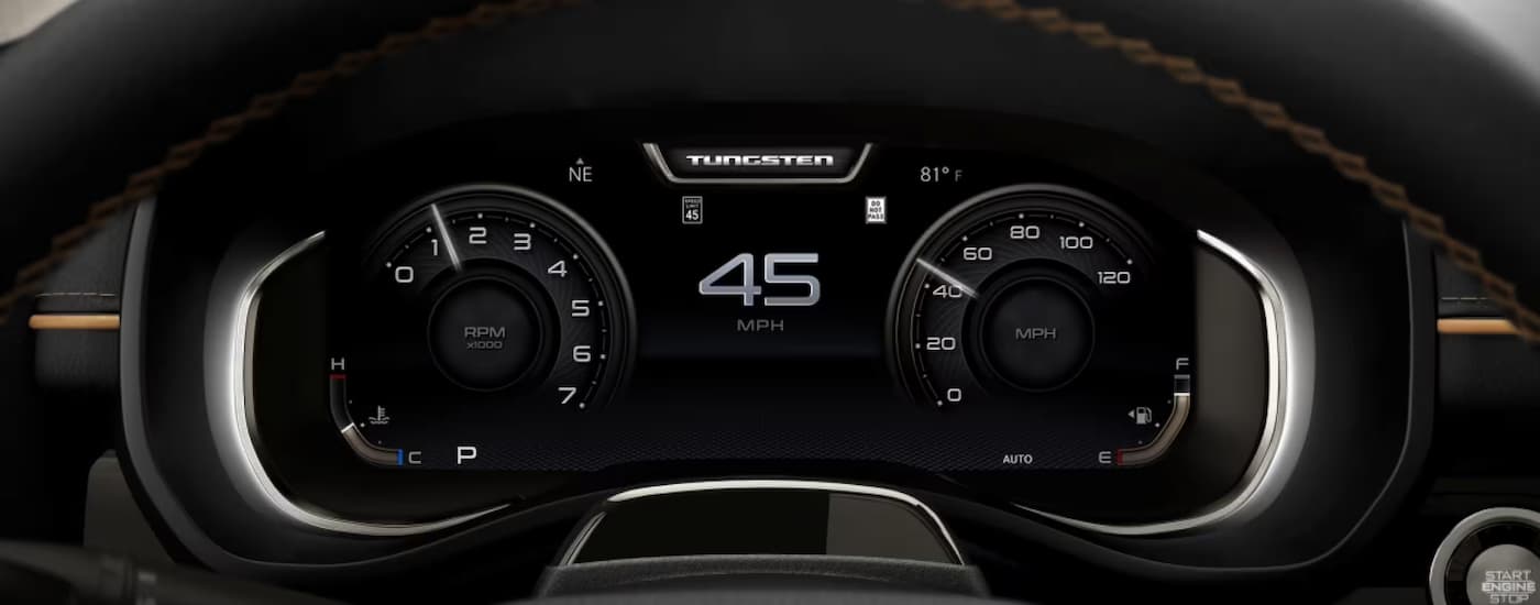Digital gauge cluster in a 2026 Ram 1500