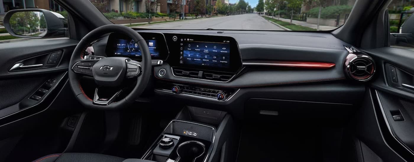 Black dash in a 2026 Chevy Equinox.