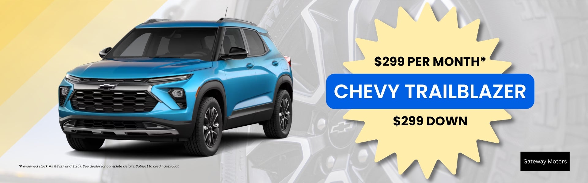 Gateway used Trailblazer promo banner.